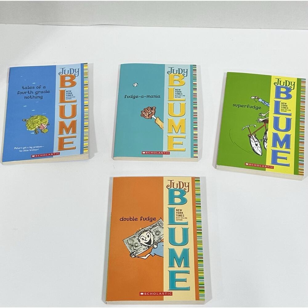 Judy Blume Lot 4 Double Fudge Fudge-a-mania Super Fudge Fourth Grade Noting